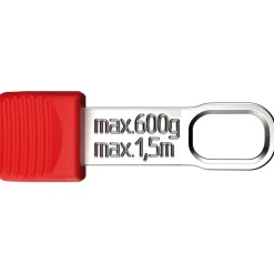 KNIPEX 00 62 10 TR TetheredTool Clips Red (10 Pieces), 30mm