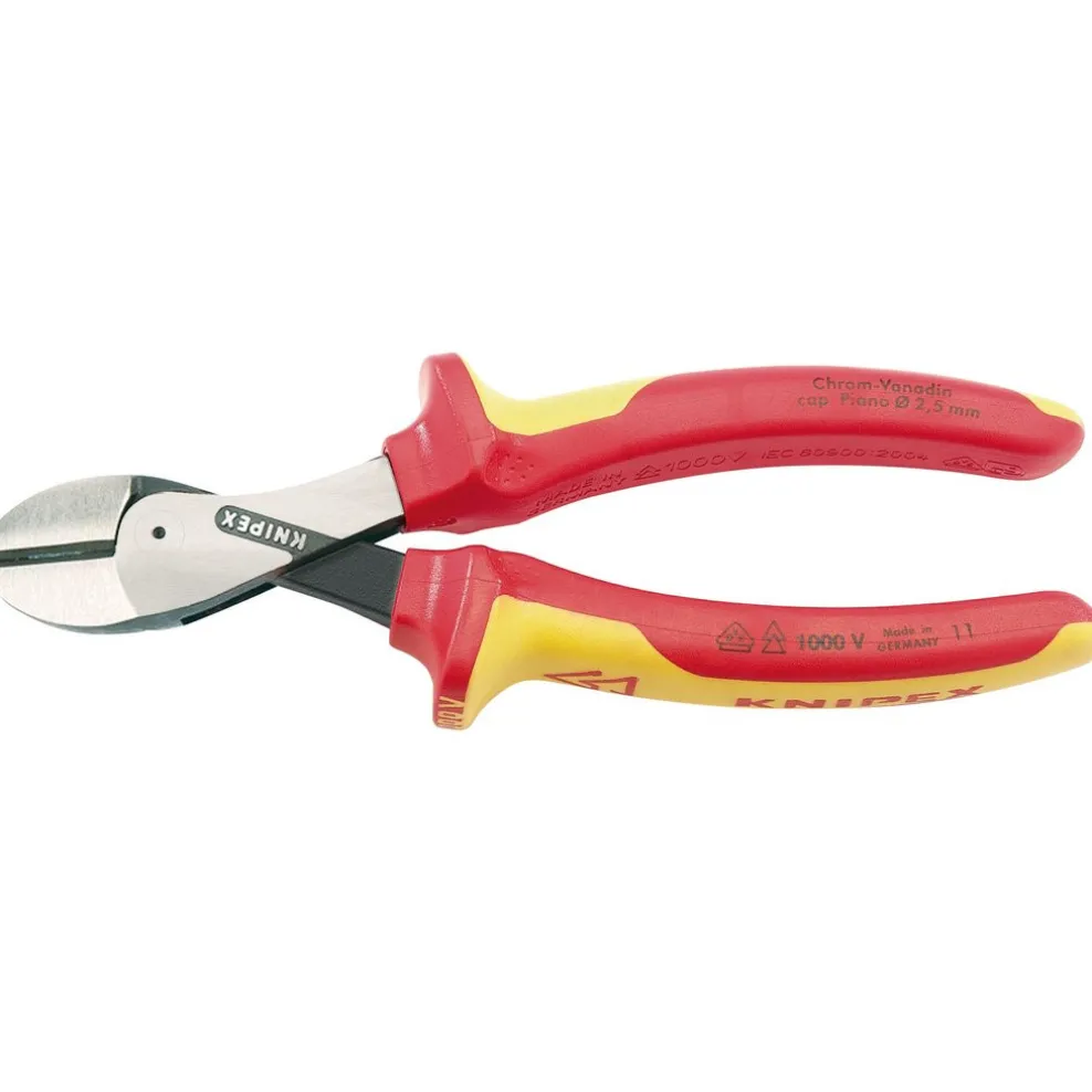 KNIPEX 73 08 160UKSBE VDE X-Cut® High Leverage Diagonal Cutter, 160mm