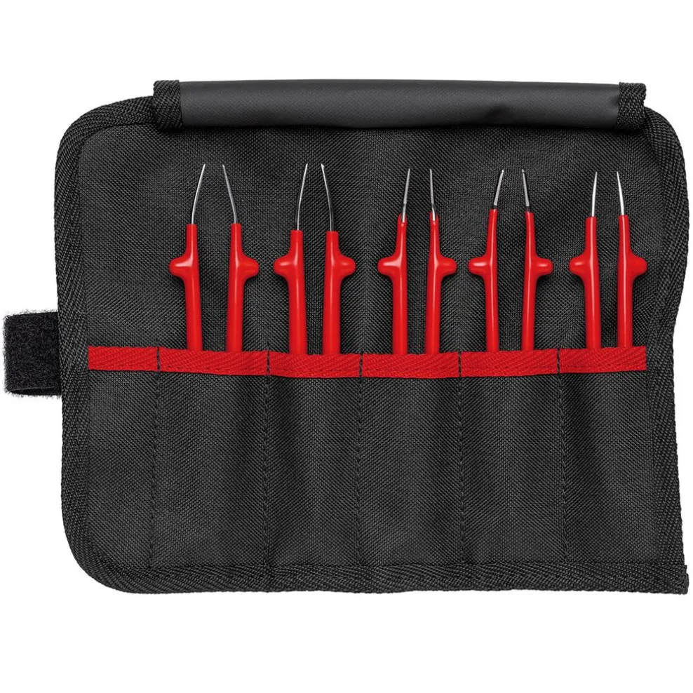 KNIPEX 92 00 04 Universal Tweezers Set, Insulated, 5 parts