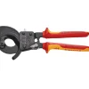 KNIPEX 95 36 250 VDE Heavy Duty Cable Cutter, Ratchet Action, 250mm