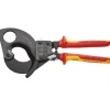 KNIPEX 95 36 280 VDE Heavy Duty Cable Cutter, Ratchet Action, 280mm