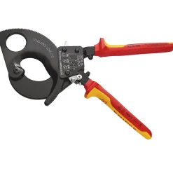 KNIPEX 95 36 280 VDE Heavy Duty Cable Cutter, Ratchet Action, 280mm