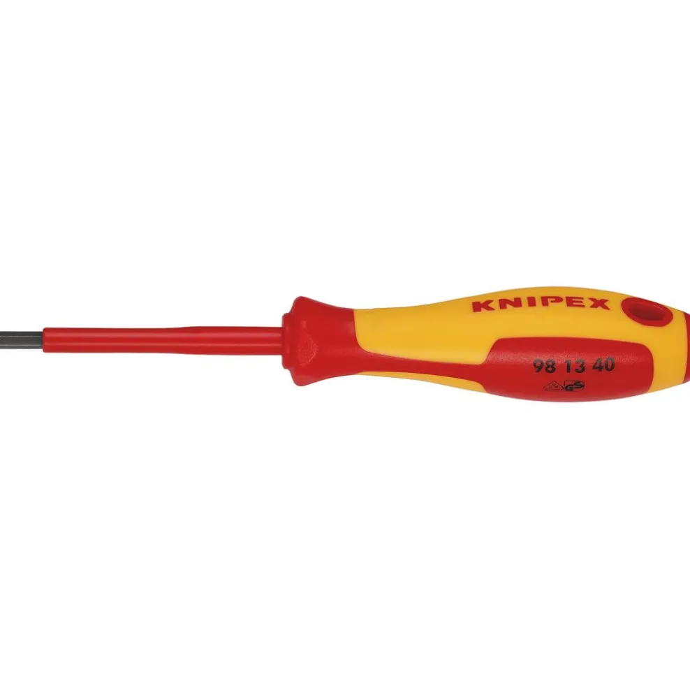 KNIPEX 98 13 40 VDE Insulated Hexagon Screwdriver, 4 x 75mm