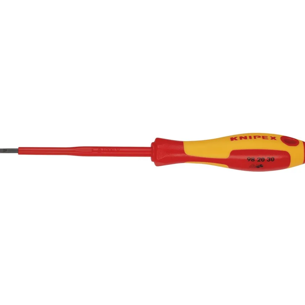 KNIPEX 98 20 30 VDE Insulated Screwdriver, 3 x 100mm