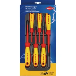 KNIPEX 00 20 12 V03 VDE Phillips®/Pozidriv® Screwdriver Set, 6 Parts