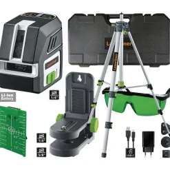 Laserliner 036.713A PocketCross-Laser 2G Set Cross-Line Laser, 150cm