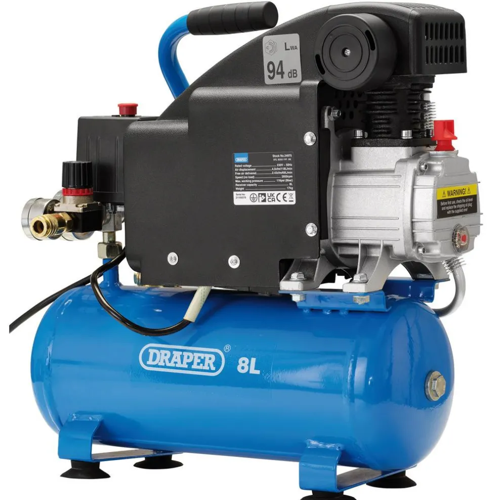 8L Direct Drive Air Compressor, 0.75kW/1.1hp