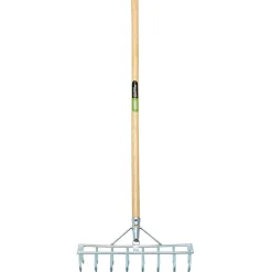 Long Handled Steel Harrow Rake and Scarifier