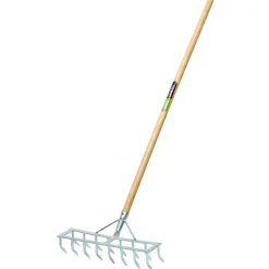 Long Handled Steel Harrow Rake and Scarifier