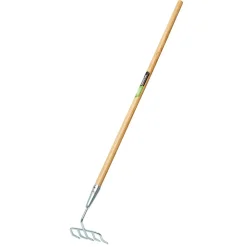 Long Handled Steel Narrow Rake