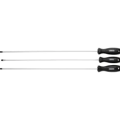 Long Reach Hard Grip Screwdriver Set (3 Piece)
