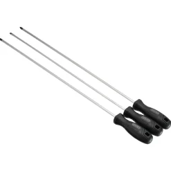 Long Reach Hard Grip Screwdriver Set (3 Piece)