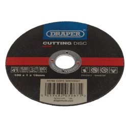 Metal Cutting Disc, 100 x 1 x 16mm