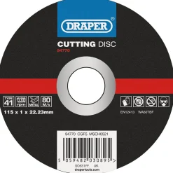 Metal Cutting Disc, 115 x 1 x 22.23mm