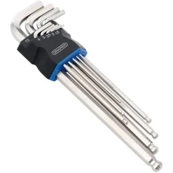 Metric Extra Long Arm Ball End Hex Key Set (9 Piece)