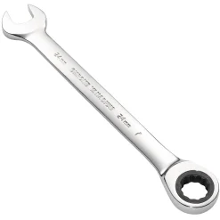 Metric Ratcheting Combination Spanner, 24mm