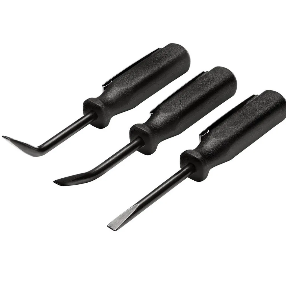 Mini Pry Bar Set, 125mm, Black (3 Piece)