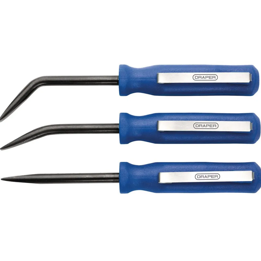 Mini Pry Bar Set, 125mm, Blue (3 Piece)