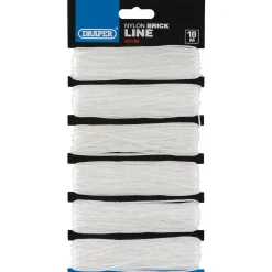 Nylon Brick Line, 18m, White (Pack of 6)