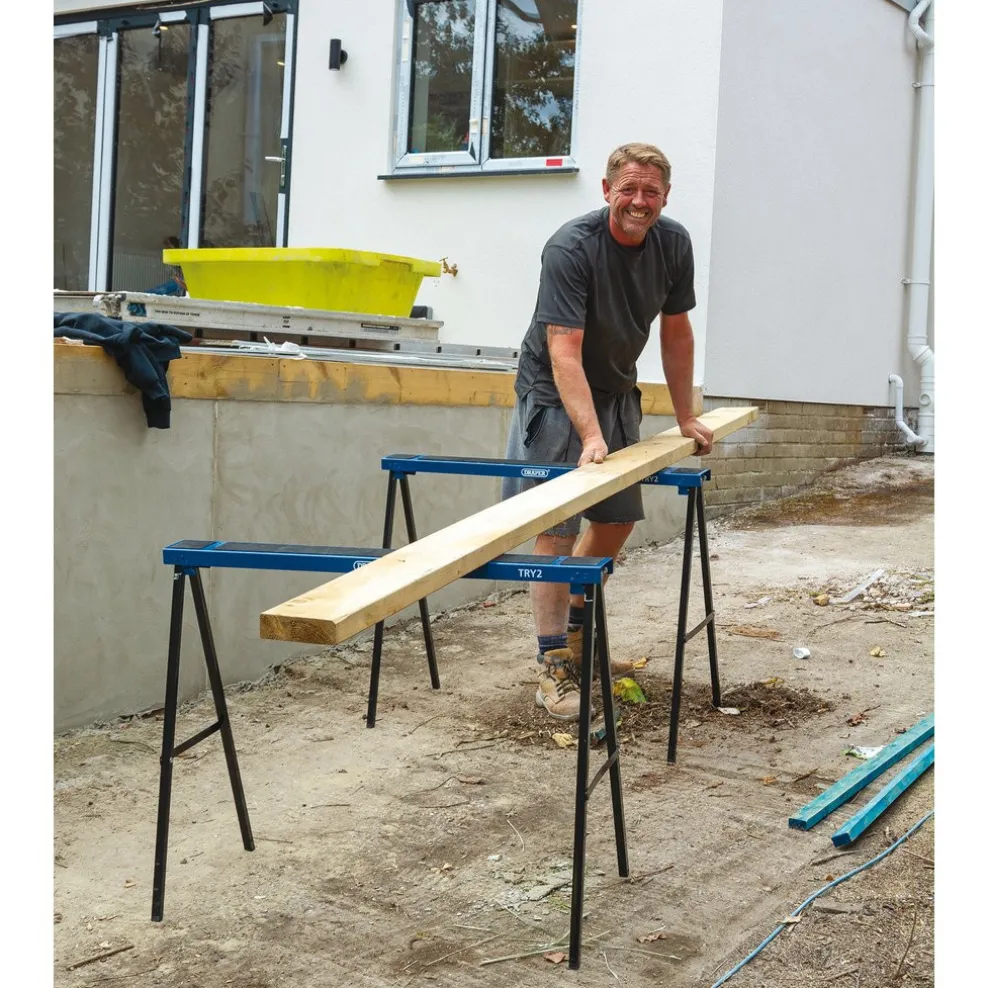 Pair of Fold Down Trestles, 1000 x 780mm