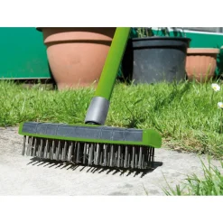 Paving Brush Set with Twin Heads and Telescopic Handle