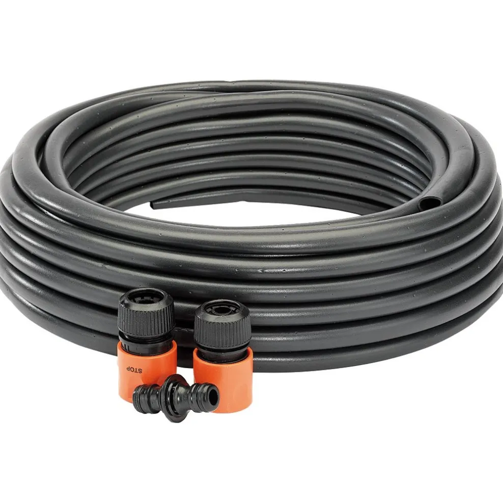 Perforated Soaker Hose, 12mm Bore, 15m, Black