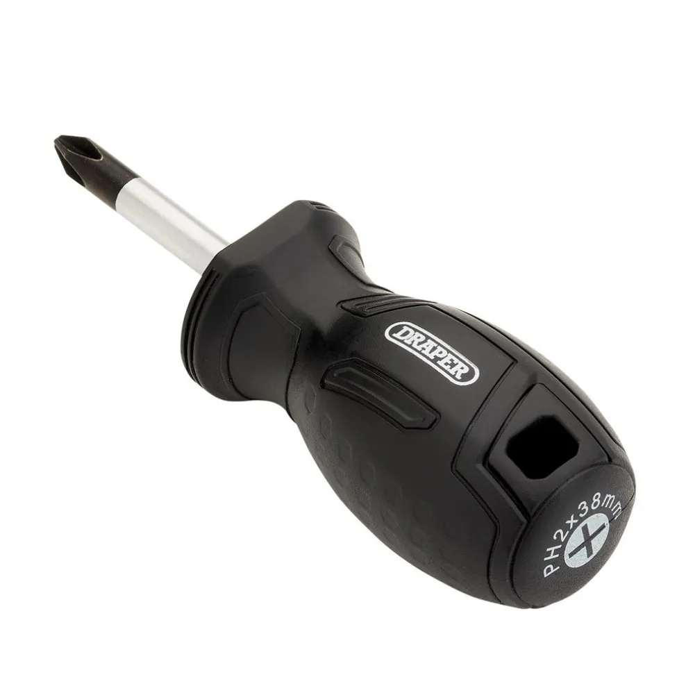 Phillips Hard Grip Screwdriver, PH2 x 38mm