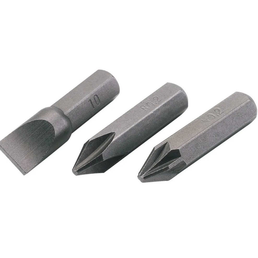 Plain Slot Impact Screwdriver Bit, 10mm