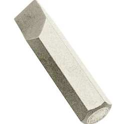 Plain Slot Impact Screwdriver Bit, 8mm