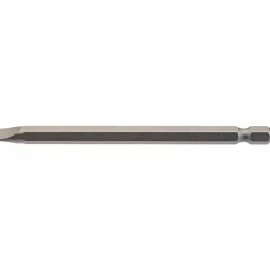 Plain Slot Insert Bit, 6.5mm, 1/4" Hex, 100mm Long (Pack of 1)