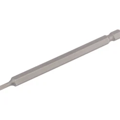 Plain Slot Insert Bit, 3mm, 1/4" Hex, 100mm Long (Pack of 1)