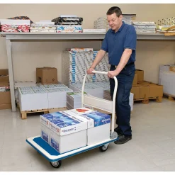 Platform Trolley with Folding Handle, 900 x 600 x 850mm, 300kg