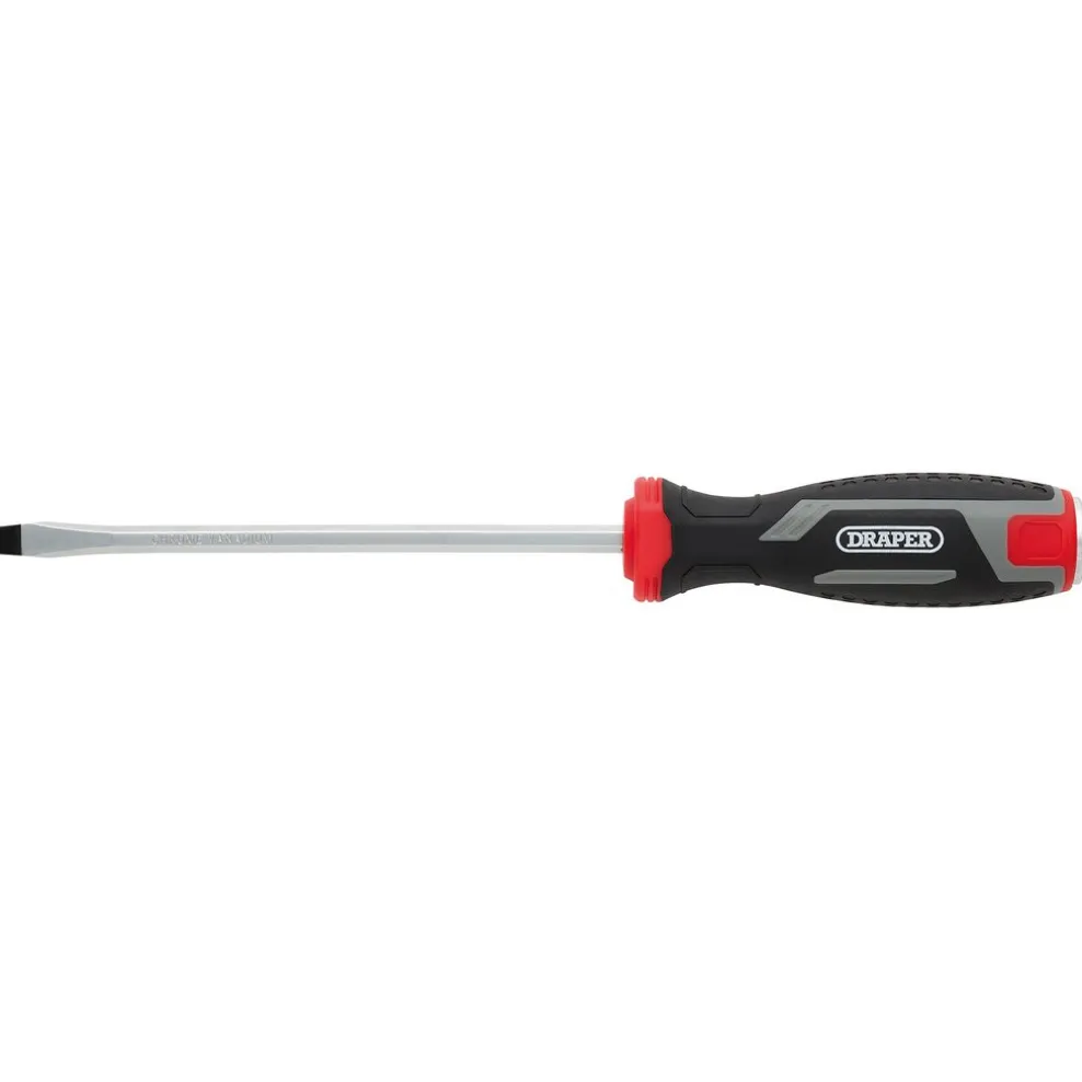Pound Thru Slotted Soft Grip Screwdriver, SL6.5 x 150mm