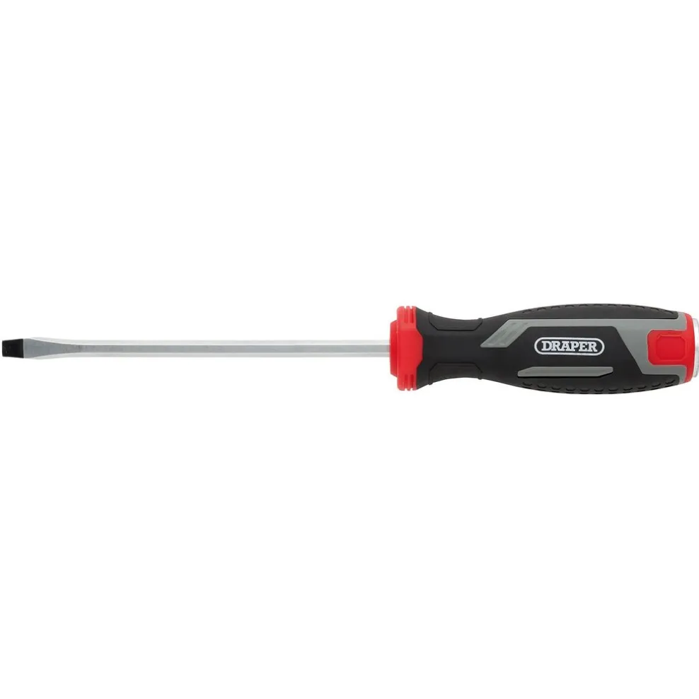 Pound Thru Slotted Soft Grip Screwdriver, SL5.5 x 125mm