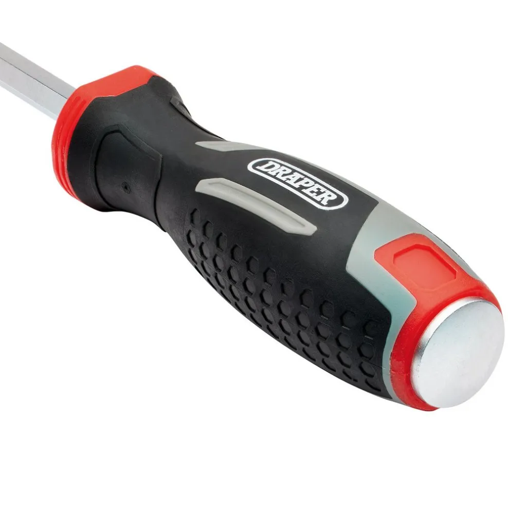 Pound Thru Slotted Soft Grip Screwdriver, SL8 x 150mm