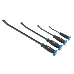 Pound Thru' Soft Grip Pry Bar Set with Hand Guard (4 Piece)