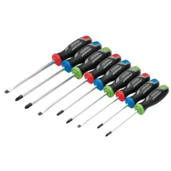 Pound Thru Soft Grip Screwdriver Set (9 Piece)
