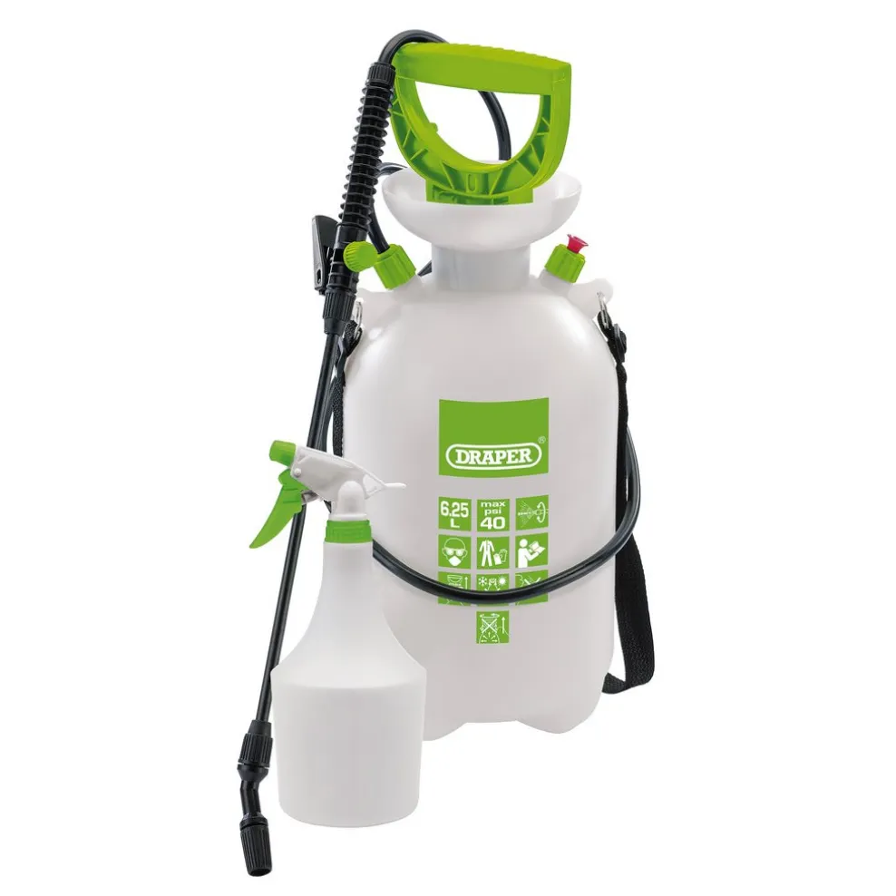 Pressure Sprayer, 6.25L, with Mini Sprayer, 1L