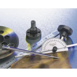 Protractor with Depth Gauge