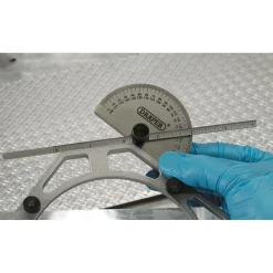 Protractor with Depth Gauge