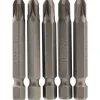 PZ Type Insert Bit, 1/4" Hex, 50mm Long, No.3 (Pack of 5)