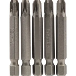 PZ Type Insert Bit, 1/4" Hex, 50mm Long, No.3 (Pack of 5)