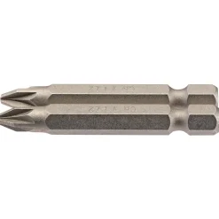 PZ Type Insert Bit, 1/4" Hex, 50mm Long, No.2 (Pack of 2)