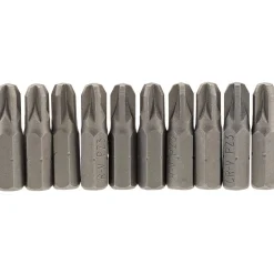 PZ Type Insert Bit, 1/4" Hex, 25mm Long, No.3 (Pack of 10)