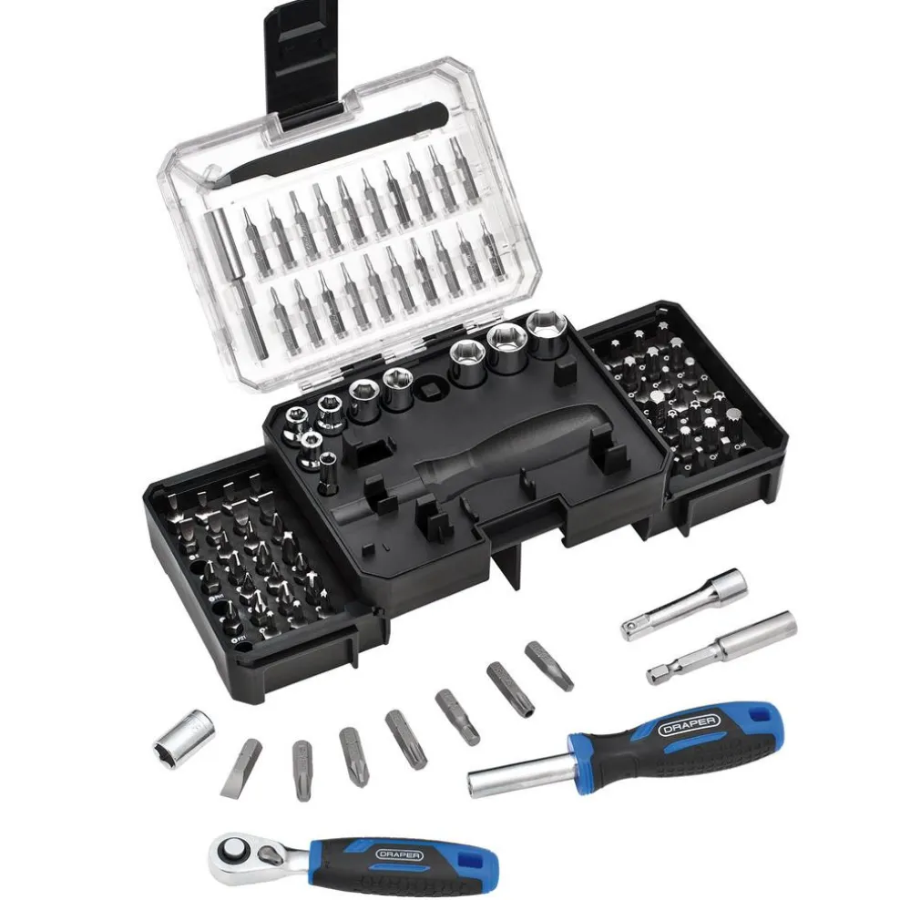 Ratchet and Screwdriver Bit Set (92 Piece)