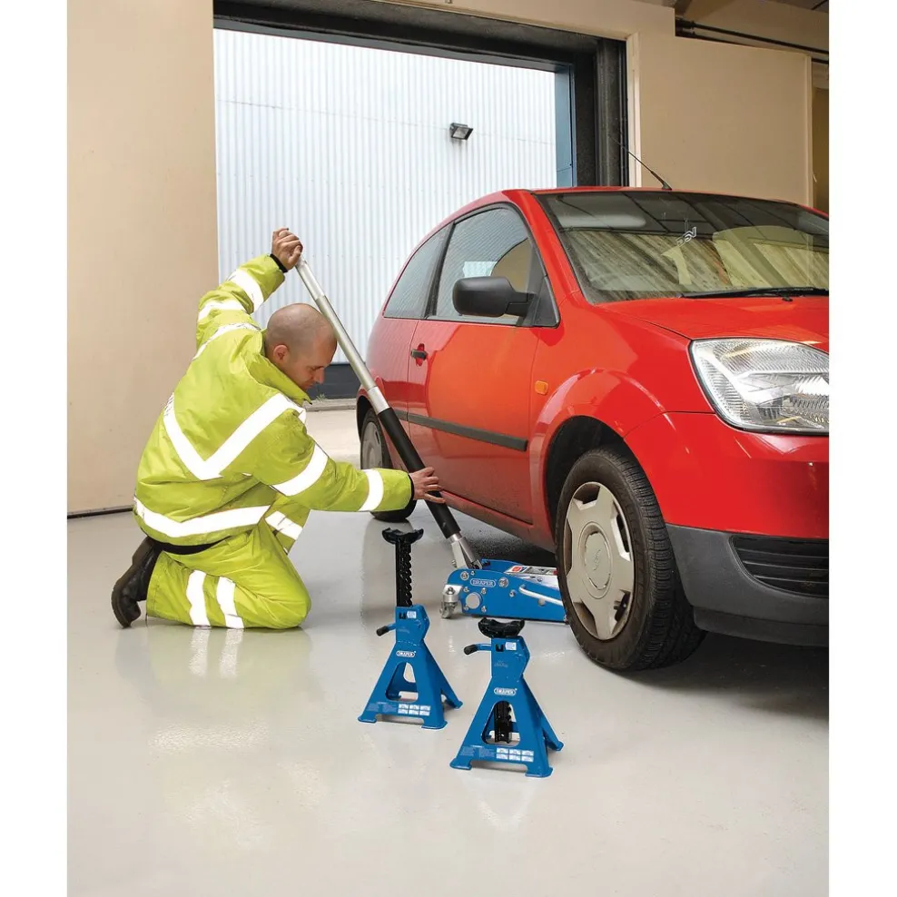 Ratchet Axle Stands, 2 Tonne (Pair)