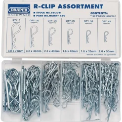 R-Clip Assortment (150 Piece)