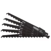 Reciprocating Saw Blades for Wood and Plastic Cutting, 150mm, 3tpi (Pack of 5)