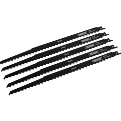 Reciprocating Saw Blades for Pruning & Coarse Wood & Plastic Cutting, 300mm, 3tpi (Pack of 5)