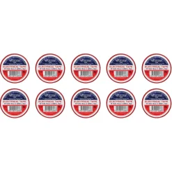 Red PVC Electrical Insulation Tape, 19mm x 20m (Pack of 10)